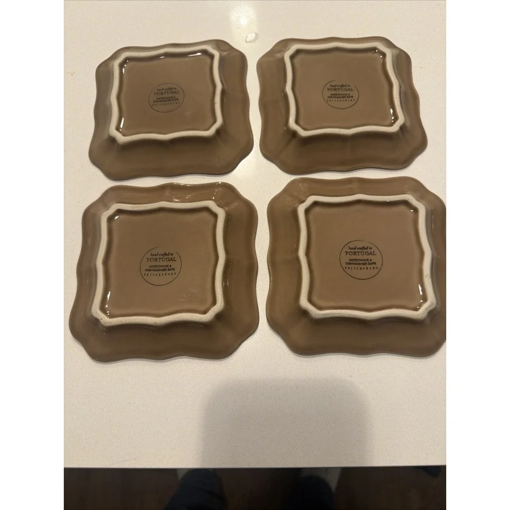 Pottery Barn Set Of Four Cambria mushroom  5